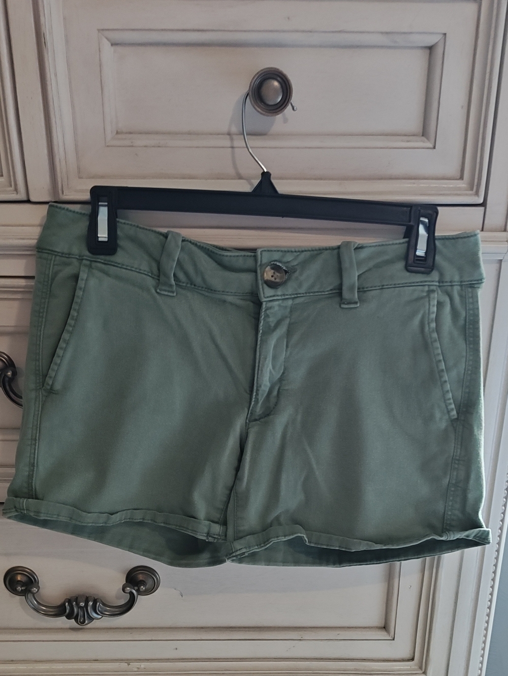 American Eagle Outfitters Sage Green Chino Bermuda Shorts